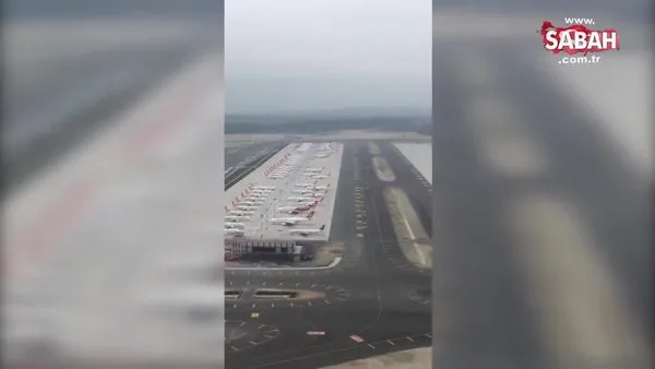 Taşınma işleminin ardından İstanbul Havalimanı havadan görüntülendi