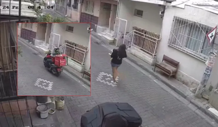 İzmir’de sapık motokurye üç saat arayla iki kızı elle taciz etti: O anlar kamerada!