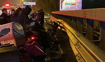 Arıza yapan kamyonete çarpan motosiklet sürücüsü ağır yaralandı! #edirne