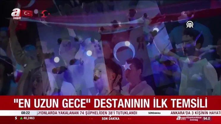 En Uzun Gece destanının ilk temsili Cumhurbaşkanlığı Külliyesi'nde yapıldı | Video