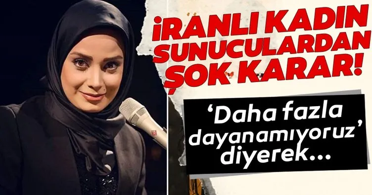 İranlı ünlü kadın spikerler yaşananlara tepki göstererek istifa etti!