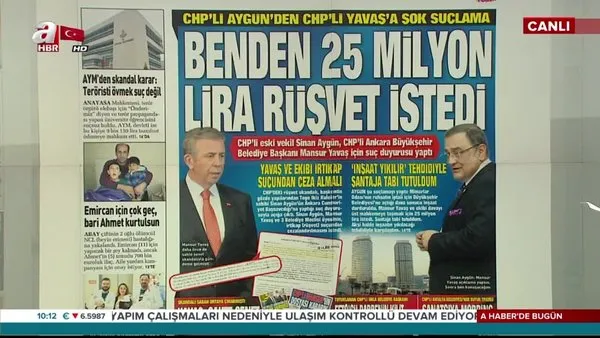 CHP'li Sinan Aygün'den, CHP'li Mansur Yavaş hakkında suç duyurusu: Benden 25 milyon TL rüşvet istedi!