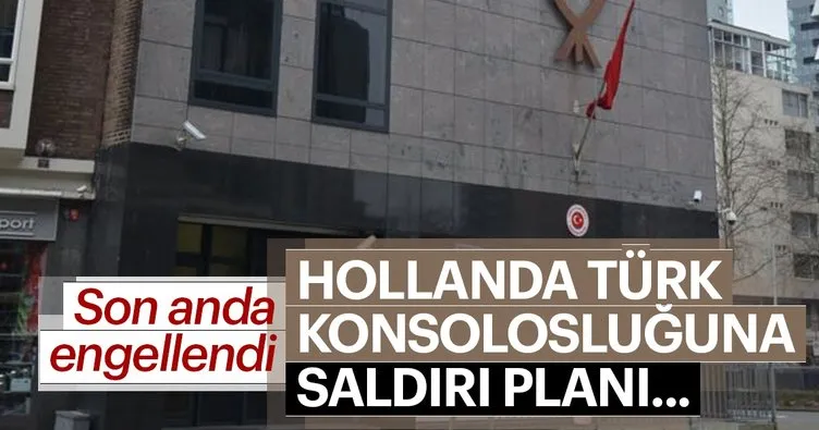 Hollanda’da Türk konsolosluğuna sladırı planı engellendi