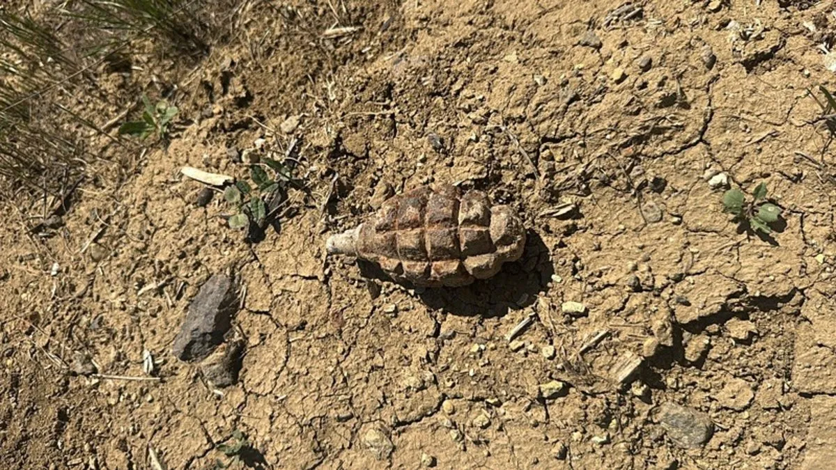 Ankara’da 104 yıllık patlamamış el bombası bulundu