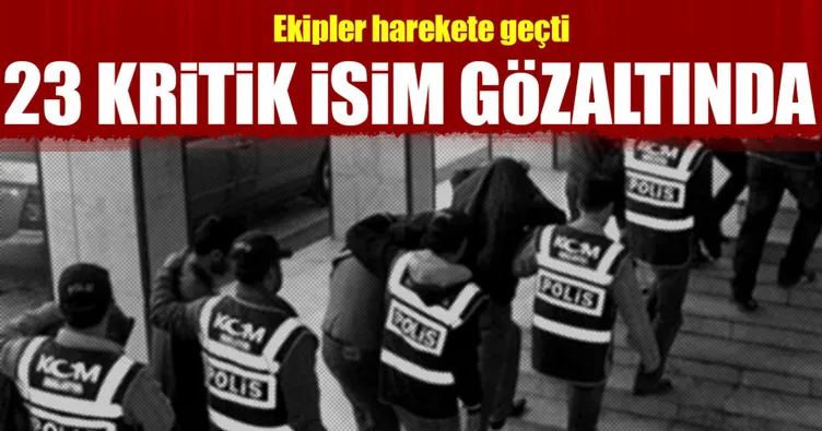 5 ilde FETÖ operasyonu: 23 gözaltı