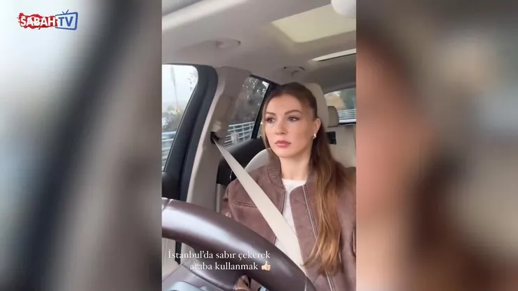 Burcu Özberk'in İstanbul'da trafik sınavı | Video