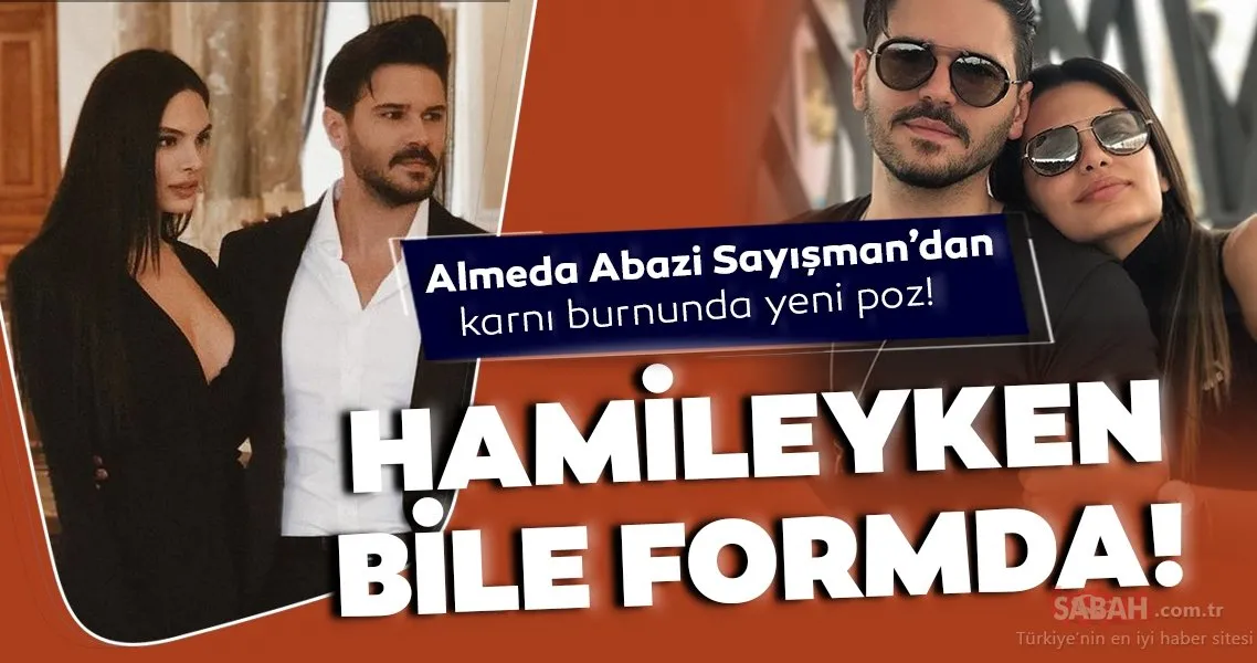 22 haftalık hamile Almeda Abazi formda görüntüsüyle hayran bıraktı