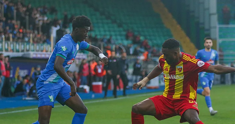 Kayserispor, Rizespor’u tek golle geçti!