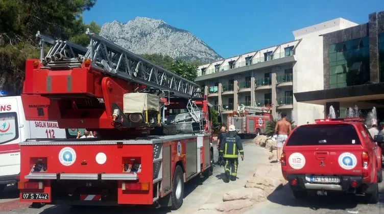 Son dakika: Antalya’da lüks otelde yangın