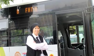 Şehrin tek kadın otobüs şoförü! Yolcularla aile gibiyiz