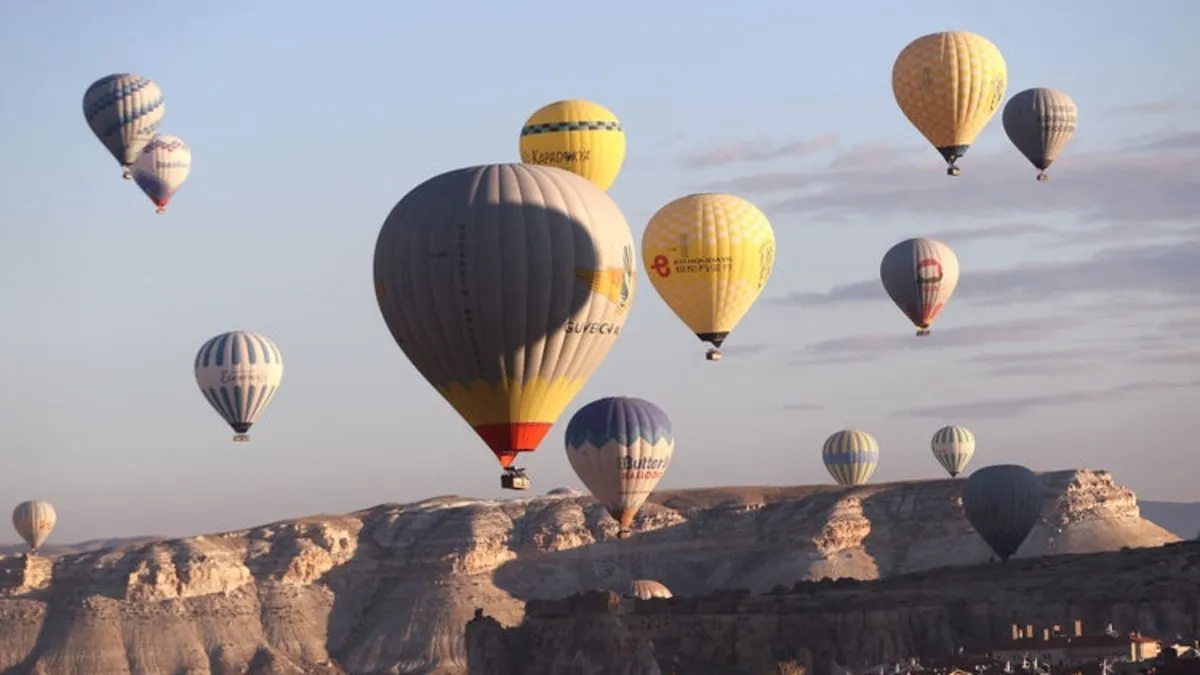 Sıcak hava balonunda yolcu sayısı 700 bine ulaştı