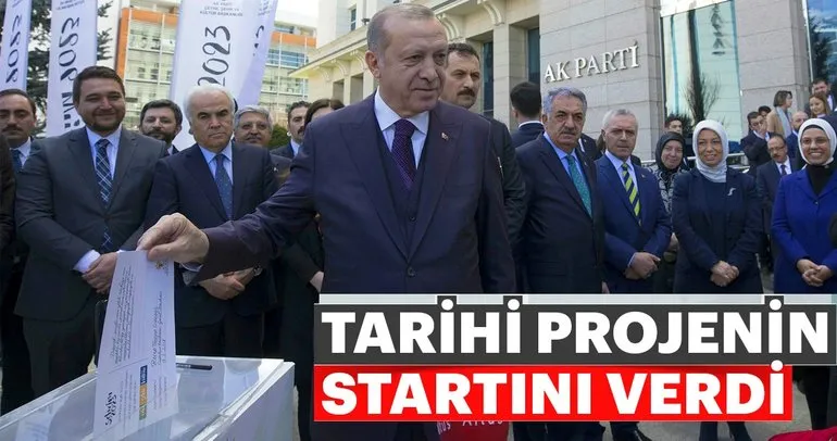 Cumhurbaşkanı Erdoğan, Şehrim 2023 projesine start verdi