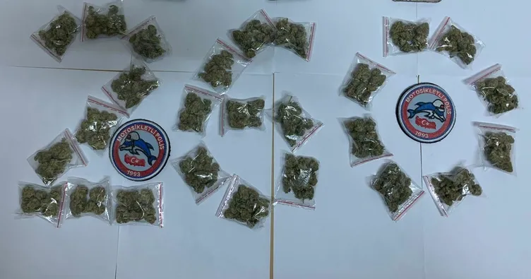 ’Marihuana’ servisinde suçüstü yakalandı