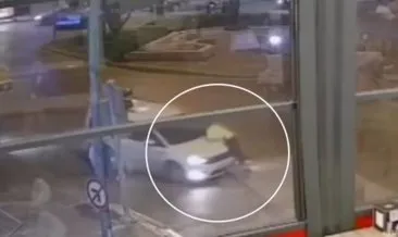 Alkollü sürücü trafik polisini kaputta sürükleyip yaraladı #izmir