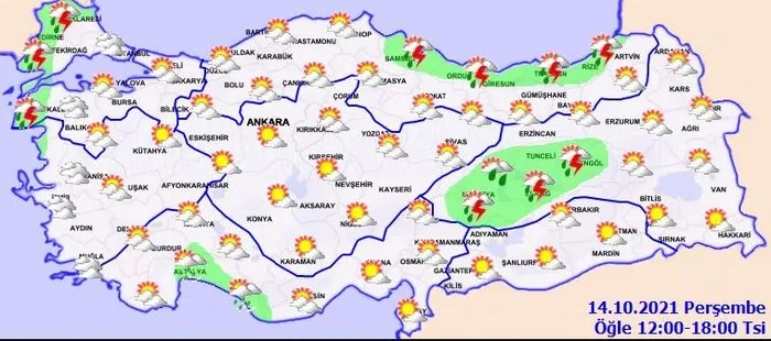son dakika hava durumu uyarisi meteoroloji o illeri uyardi sel ve su baskinina dikkat 14 ekim persembe hava durumu ve guncel uyarilar duyurusu son dakika spor haberleri