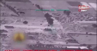 Libya’da sivillere saldıran Hafter milislerinin füze taşıyan aracının vurulma anı kamerada | Video