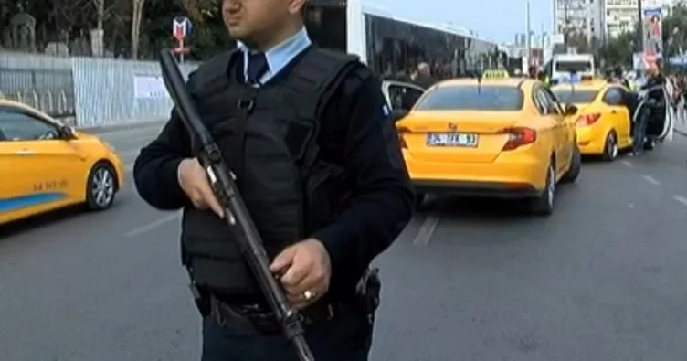 İstanbul polisinden ticari taksilere denetleme