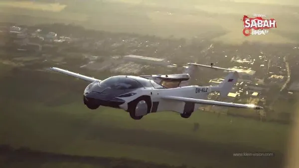 Bilim kurgu filmleri gerçek oldu! Slovakya'da üretilen uçan araba ilk şehirlerarası uçuşunu gerçekleştirdi | Video