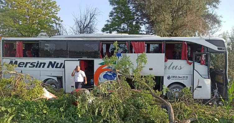 Yolcu otobüsü şarampole düştü: 7 yaralı