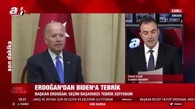 Son dakika! Başkan Erdoğan’dan ABD Başkanı seçilen Biden’e tebrik mesajı | Video
