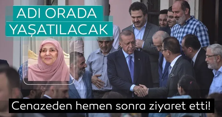 Başkan Erdoğan’dan anlamlı ziyaret! Şule Yüksel Şenler’in adı orada anılacak!