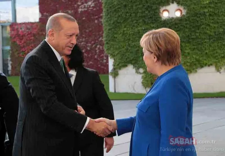 Cumhurbaşkanı Erdoğan ve Merkel görüşmesinden kareler