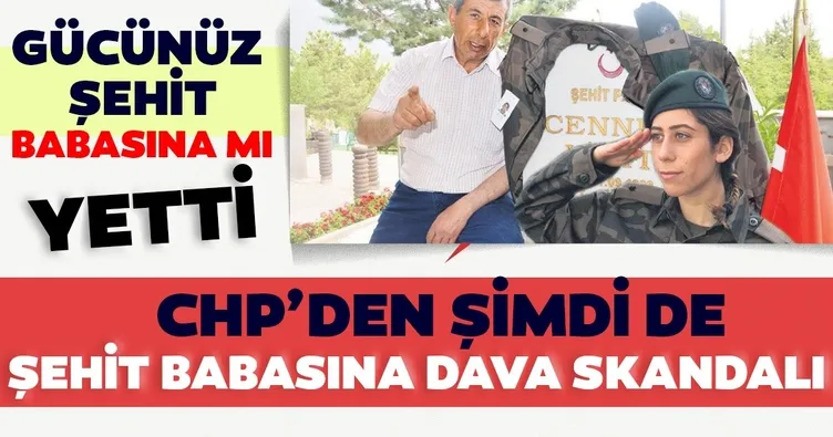 Gücünüz şehit babasına mı yetti