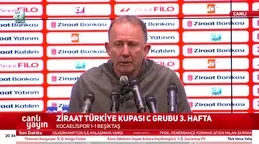 Sergen Yalçın Kocaelispor maçı sonrası basın toplantısında konuştu!