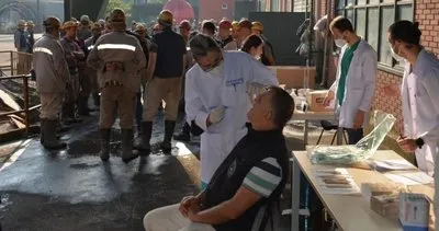 BEÜ Diş Hekimliği fakültesi TTK’da maden işçilerine ağız taraması yaptı