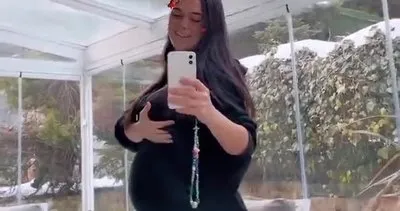 7 aylık hamile olan Hande Soral, son halini paylaştı! Karnı burnunda fotoğrafını paylaşan Hande Soral: Göbek güncelleme! | Video