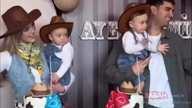 İdo Tatlıses ve Yasemin Şefkatli’nin ikizleri 1 yaşında! İkizlere özel kovboy partisi düzenlediler