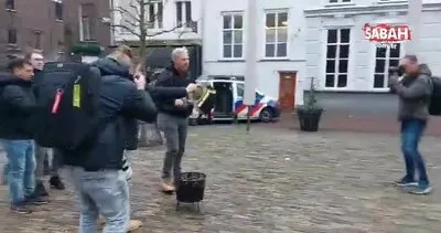 Hollanda’da polis koruması eşliğinde Kur’an-ı Kerim yakıldı | Video