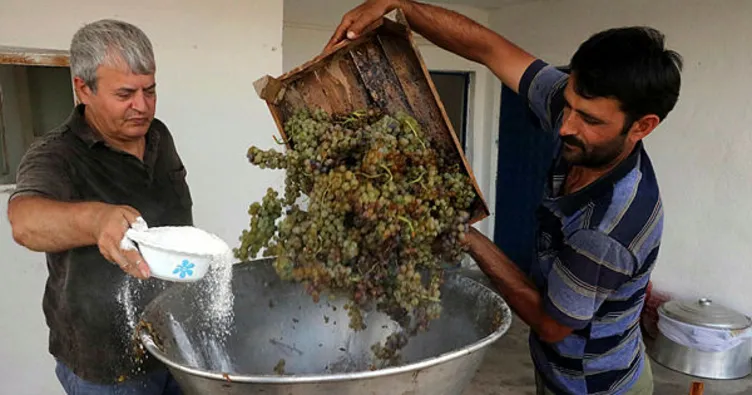 Yozgat’ta kazanlar pekmez için kaynıyor