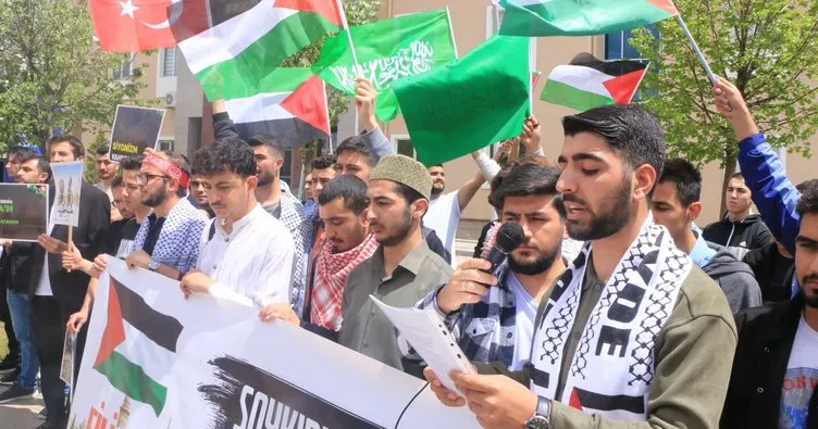 EBYÜ öğrencileri Gazze için yürüdüler