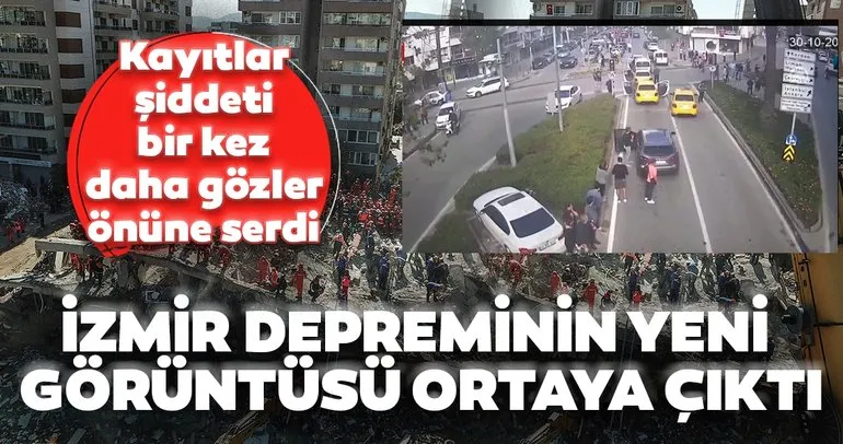SON DAKİKA: İzmir depreminin yeni görüntüleri ortaya çıktı! O anlar saniye saniye kameralara yansıdı!