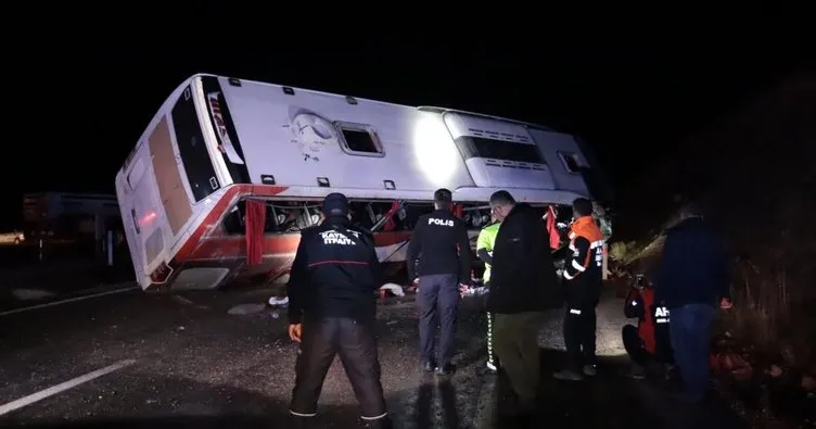 Kayseri’de otobüs devrildi: 38 yaralı!
