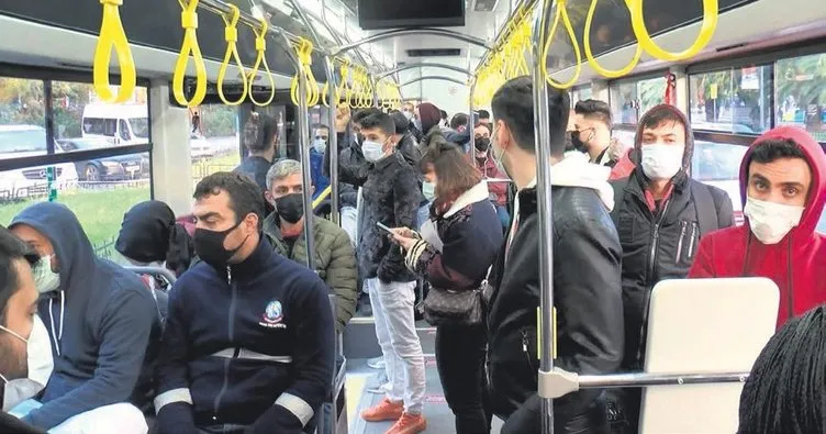Toplu taşımada maskeye devam