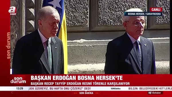 Başkan Erdoğan Bosna Hersek'te resmi törenle karşılandı | Video