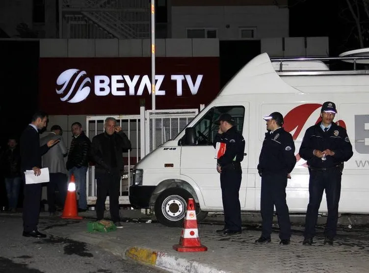 Galatasaray taraftarı Beyaz TV’yi bastı