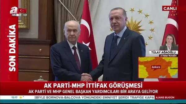 AK Parti ile MHP arasında ittifak görüşmesi