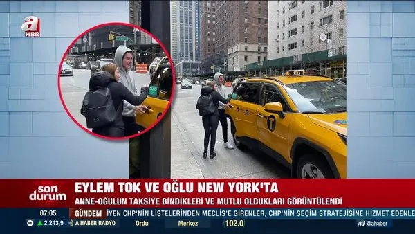 Eylem Tok ve oğlu New York'ta görüntülendi | Video