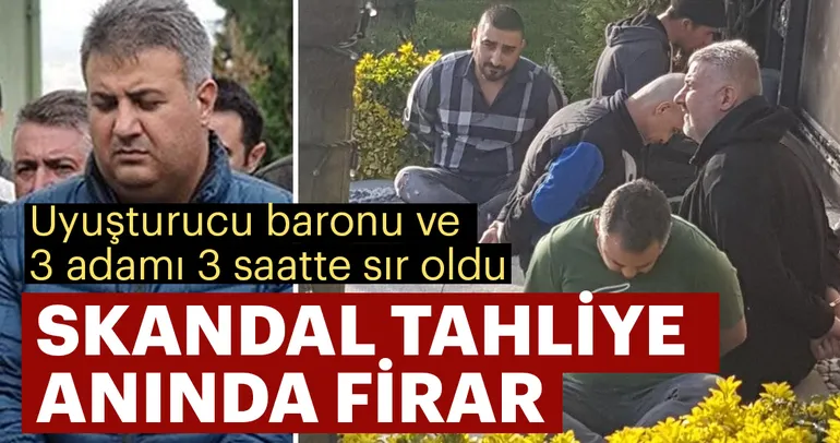 Skandal tahliye anında firar