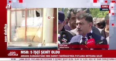 MKE Roket fabrikasındaki patlamayla ilgili Vali Vasip Şahin’den ilk açıklama Patlamanın nedeni... | Video