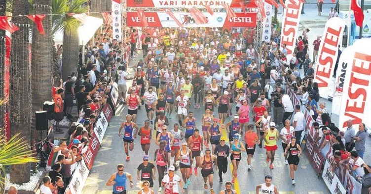 Nefes nefese maraton coşkusu