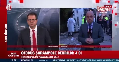 Son dakika: Trabzon’da yolcu otobüsü devrildi! 4 ölü, 20 yaralı | Video