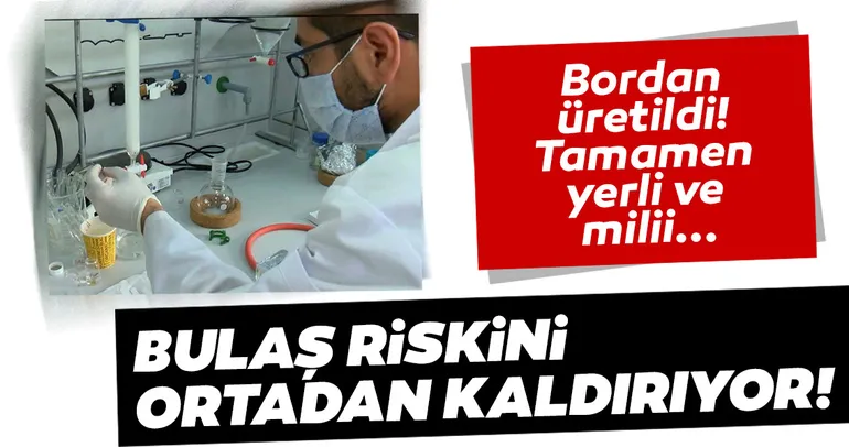 Bordan üretildi, tamamen yerli ve milli! BORTAM bulaş riskini ortadan kaldırıyor