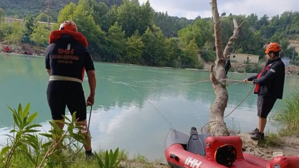 Alara Çayı'nda kaybolan Ahmet Polat'ı arama çalışmaları