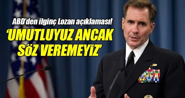 ABD’den Lozan’da yapılacak Suriye görüşmeleri için açıklama!