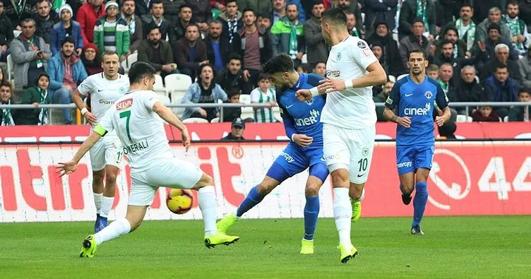 Gol düellosunun galibi Konyaspor