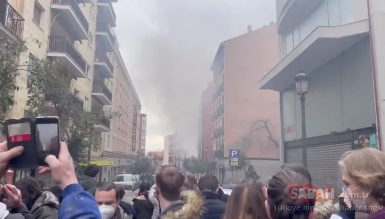 Son dakika: Korkunç görüntüler! Madrid’de şiddetli patlama